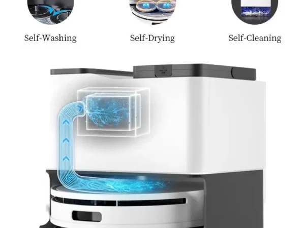 Robot Vacuum and Mop Combo Automatic Self-emptying Cleaner
