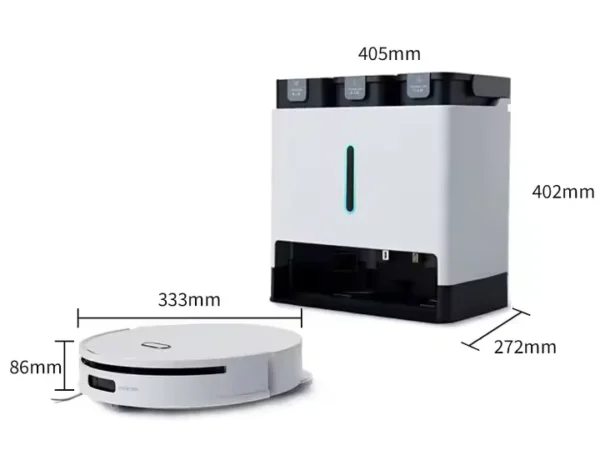 Autonomous Cleaning Wifi Robot Vacuum 2025 and Mop Cleaner Washing Robots with Tuya App Self Cleaning Station Rotating Mop Pads