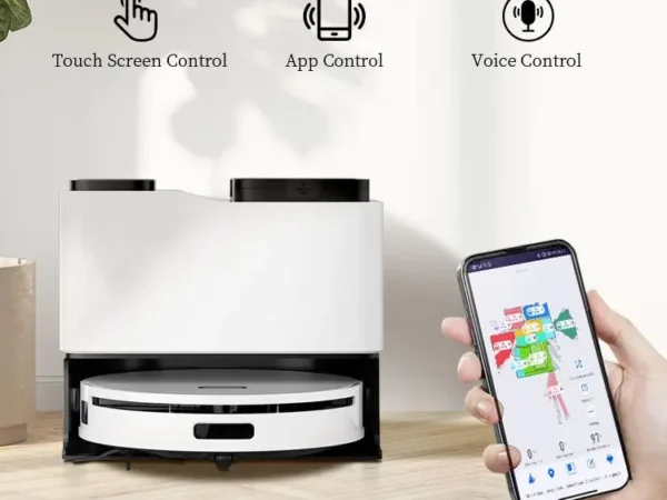 Auto Water Refill Self Mop Cleaning Lifting Robot Vacuum Cleaner and Mop with Wet Cleaning